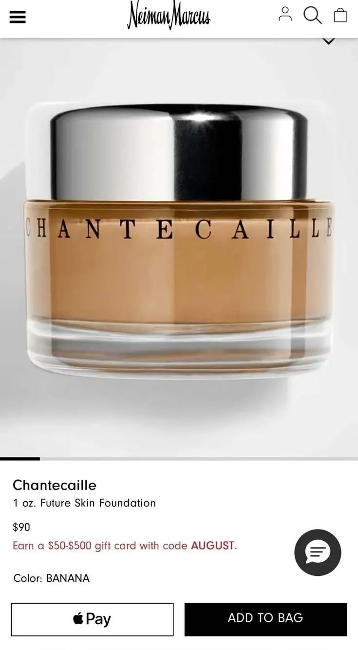 Chantecaille Future Skin Oil-Free Gel Foundation in Banana